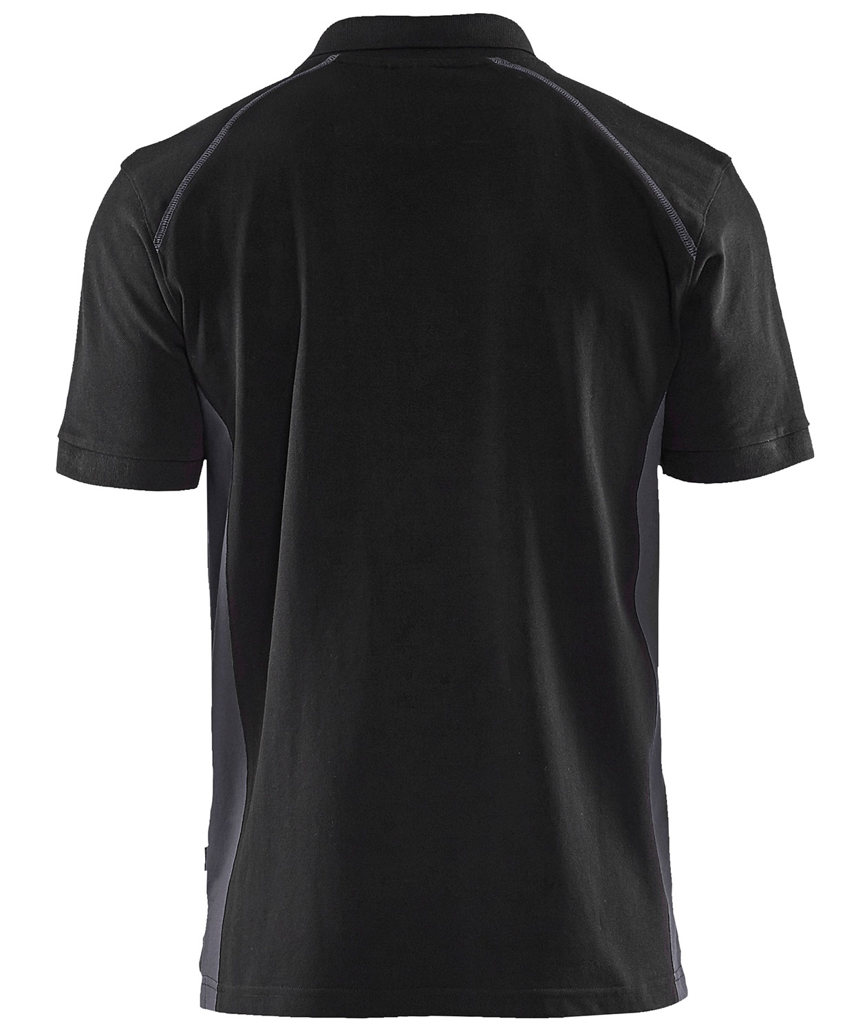 Bl&aring;kl&auml;der Polo T-shirt, Sort/Mellemgr&aring;, large image number 1