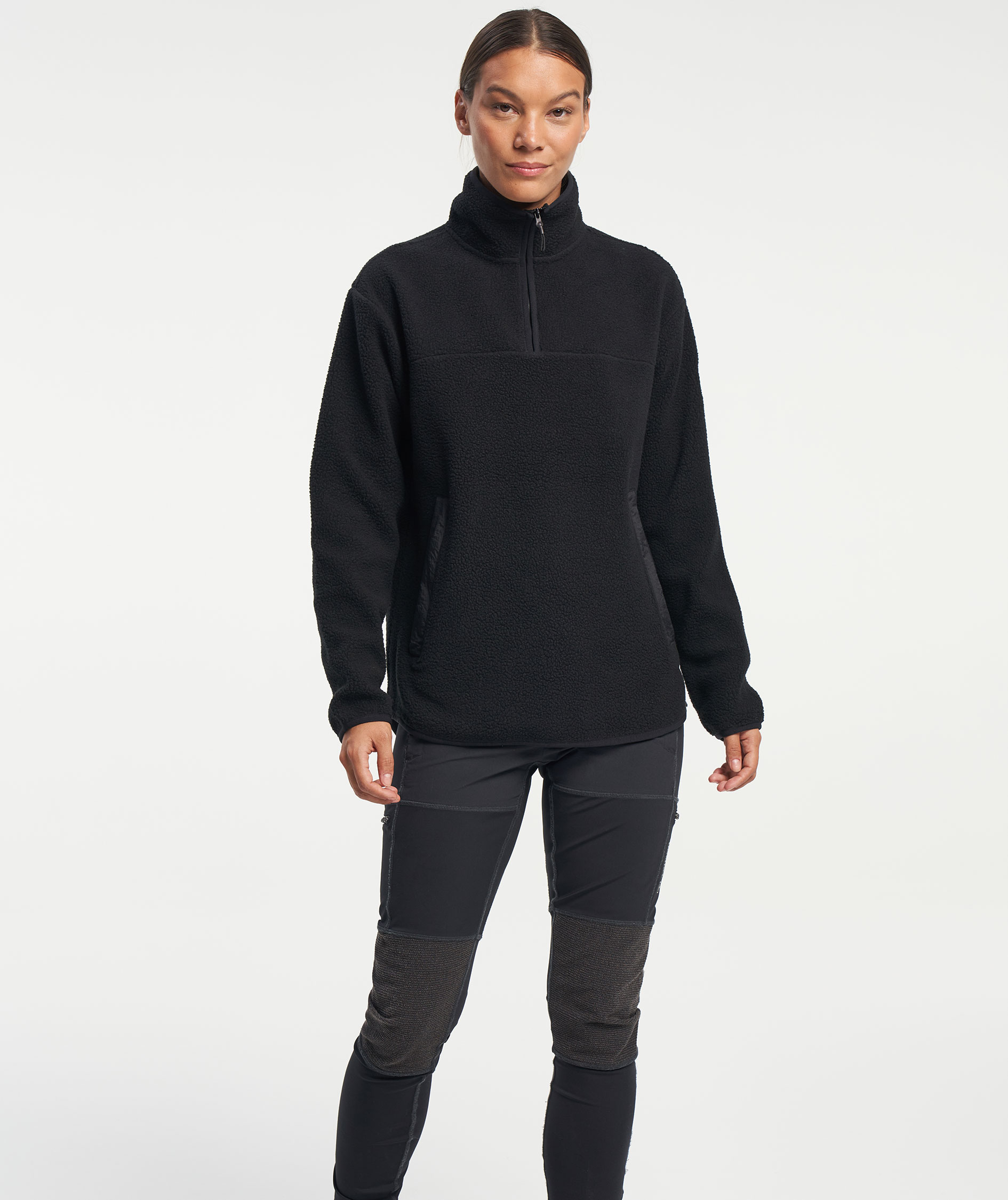 Tenson Yoke halfzip p&auml;lsfibertr&ouml;ja dam, Black