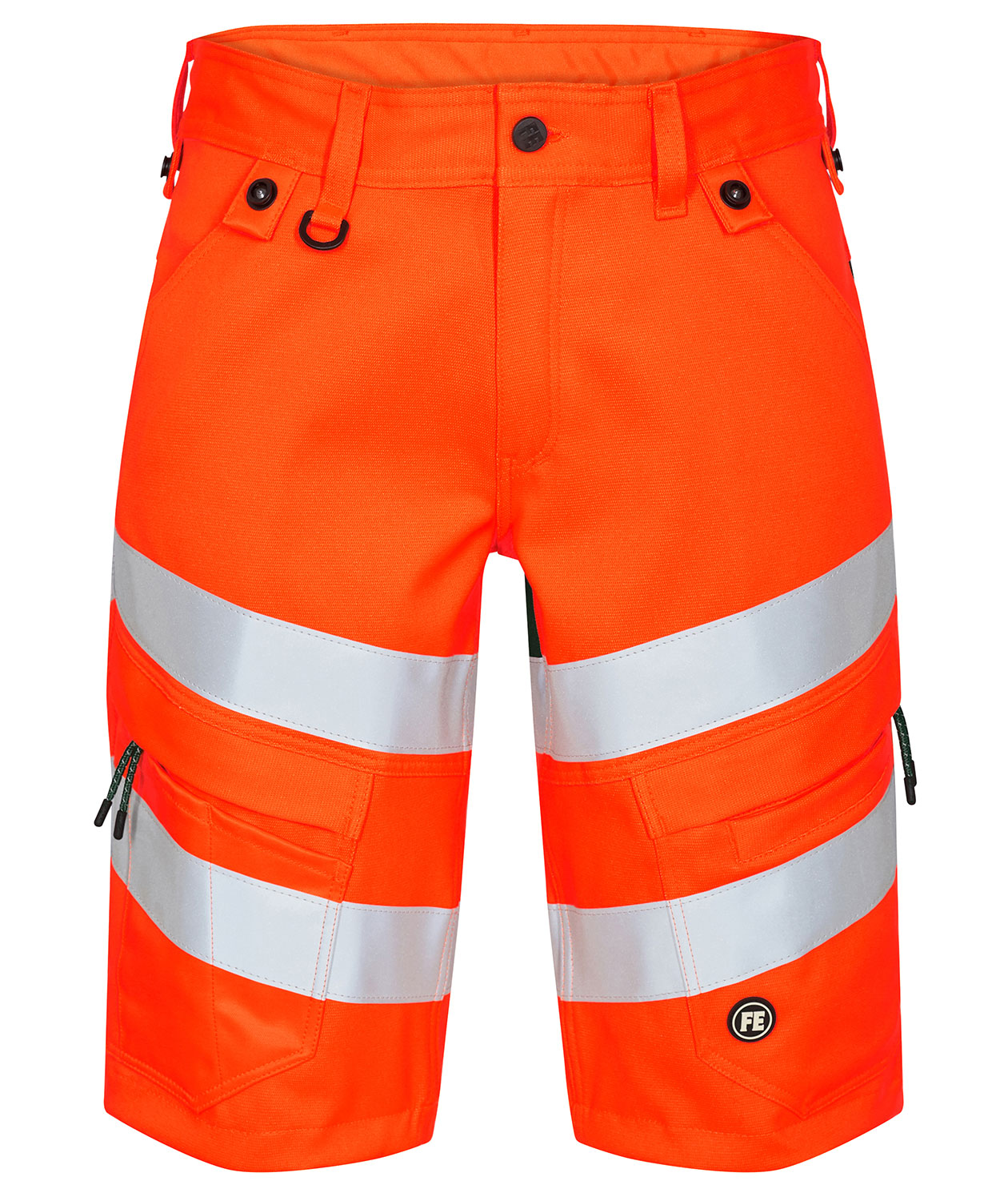 Engel Safety work shorts, Hi-vis Orange/Green, Hi-vis Orange/Green, swatch
