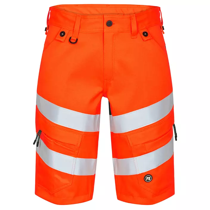 Engel Safety work shorts, Hi-vis Orange/Green, large image number 0
