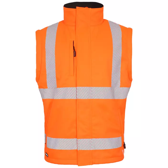 Lyngsøe 2-i-1 softshelljacka, Varsel Orange/Svart, large image number 1