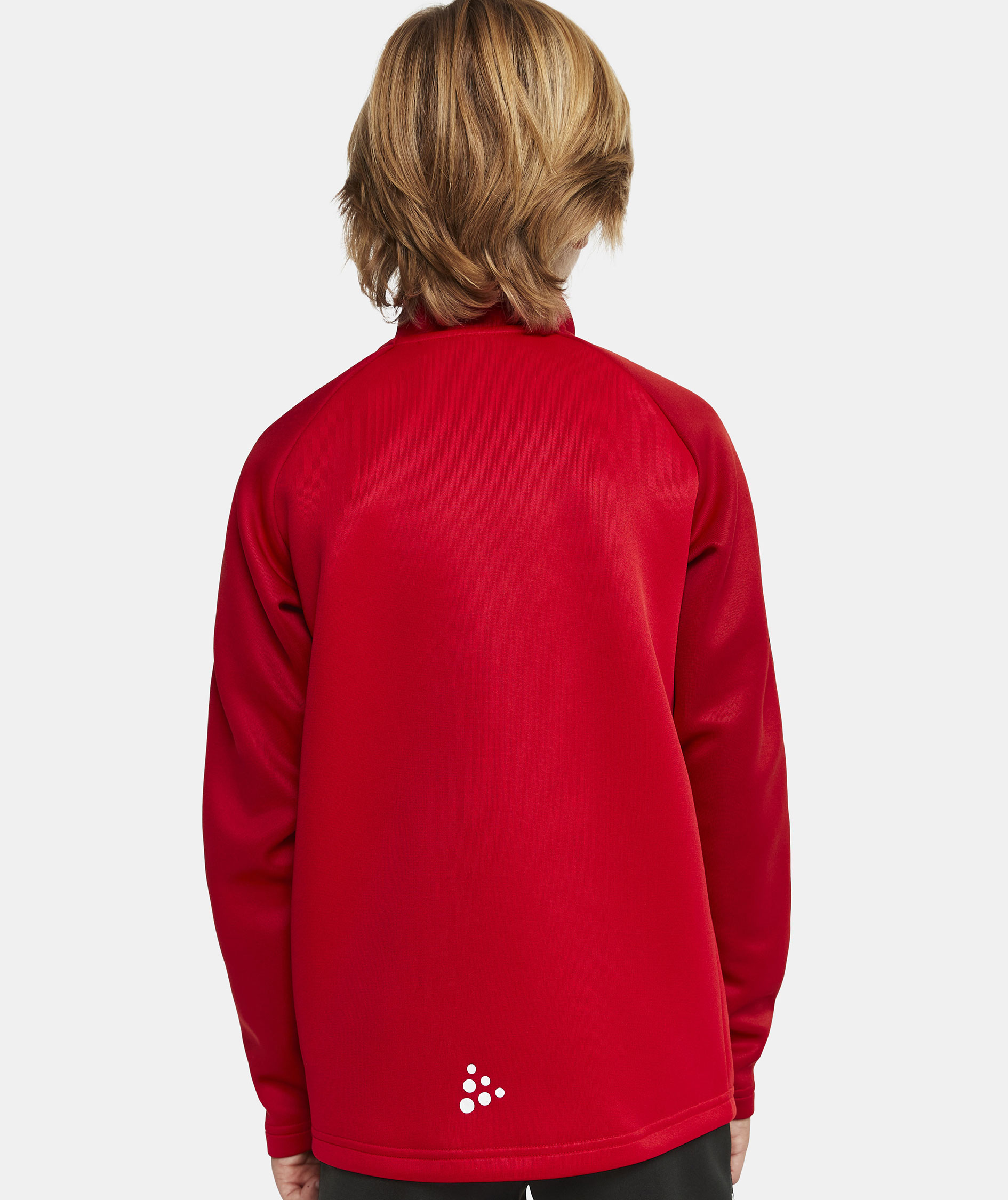 Craft Squad 2.0 halfzip training pullover for kids, Bright Red-Express, large image number 5