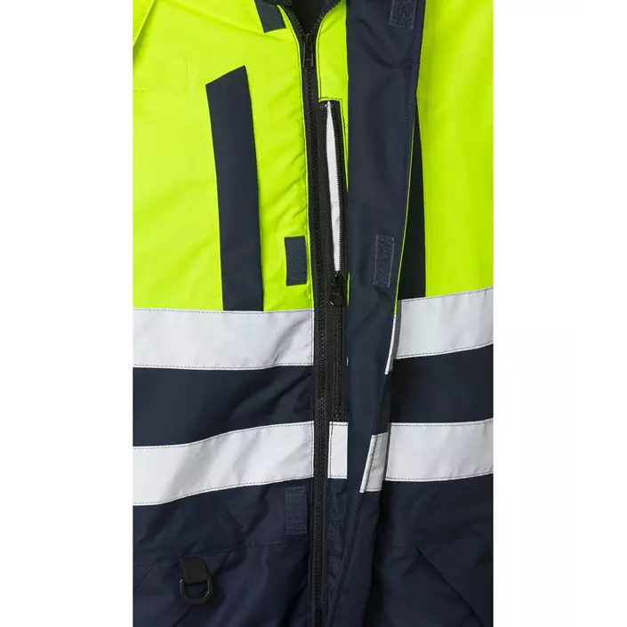Fristads Airtech® thermal coverall 8015, Hi-vis Yellow/Marine, large image number 2
