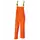 Elka Dry Zone PU rain bib and brace trousers, Orange, Orange, swatch