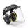 Hellberg Secure 2H PC høreværn + visir, Sort/Gul, Sort/Gul, swatch