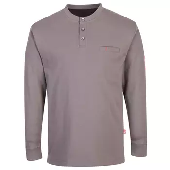 Portwest FR long-sleeved Grandad T-shirt, Grey