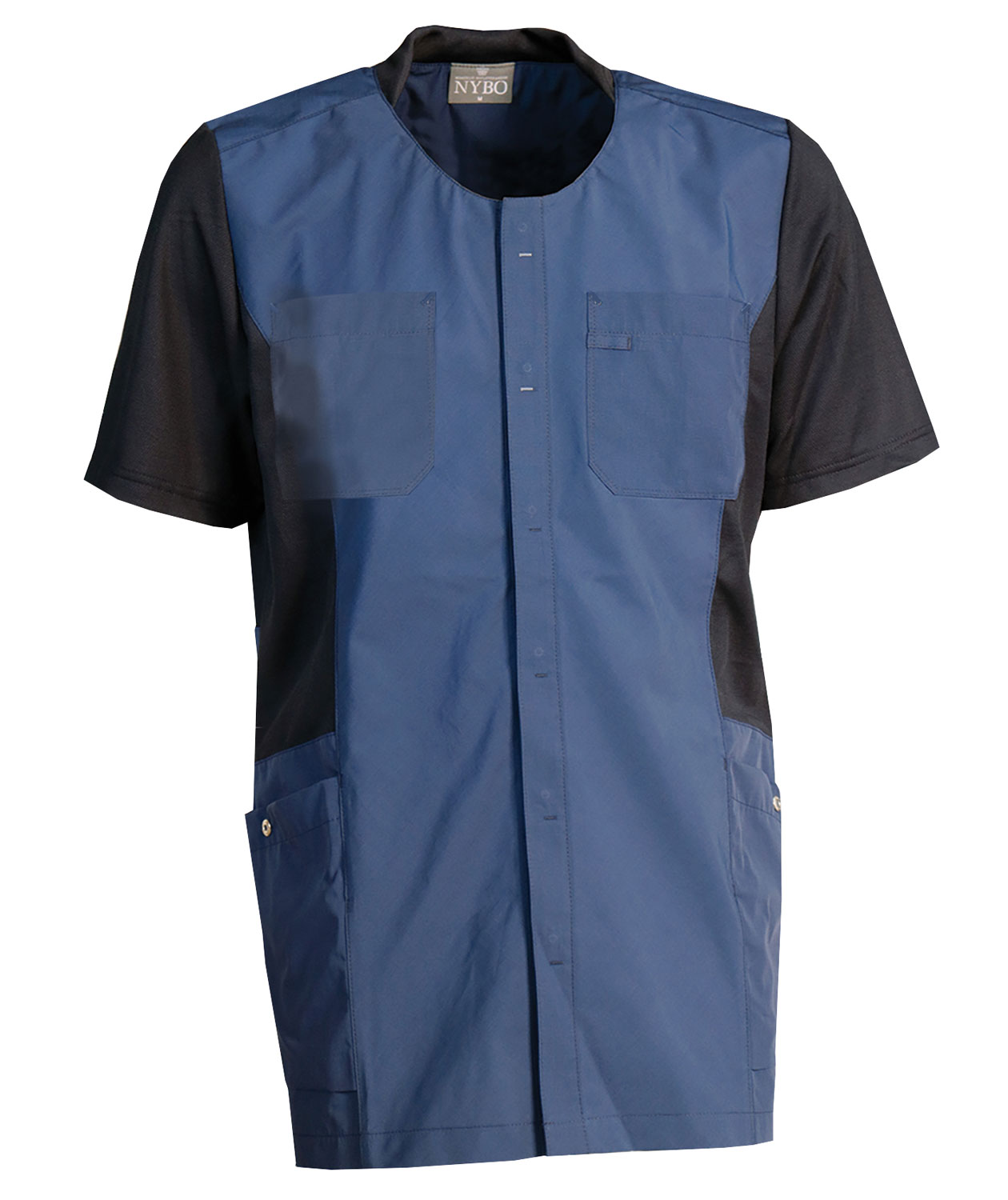 Nybo Workwear Sporty Mix short-sleeved shirt, Navy, large image number 0