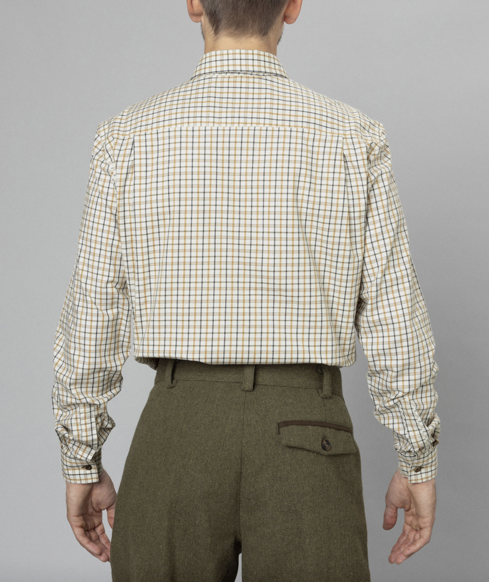 Seeland Oxford Shooting shirt, Classic blue/Classic brown check, large image number 7