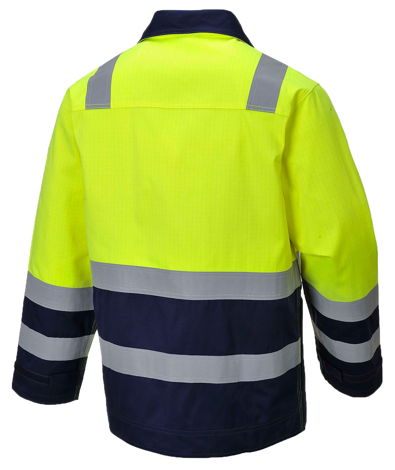 Portwest Modaflame arbeidsjakke, Hi-Vis gul/marinebl&aring;, large image number 1