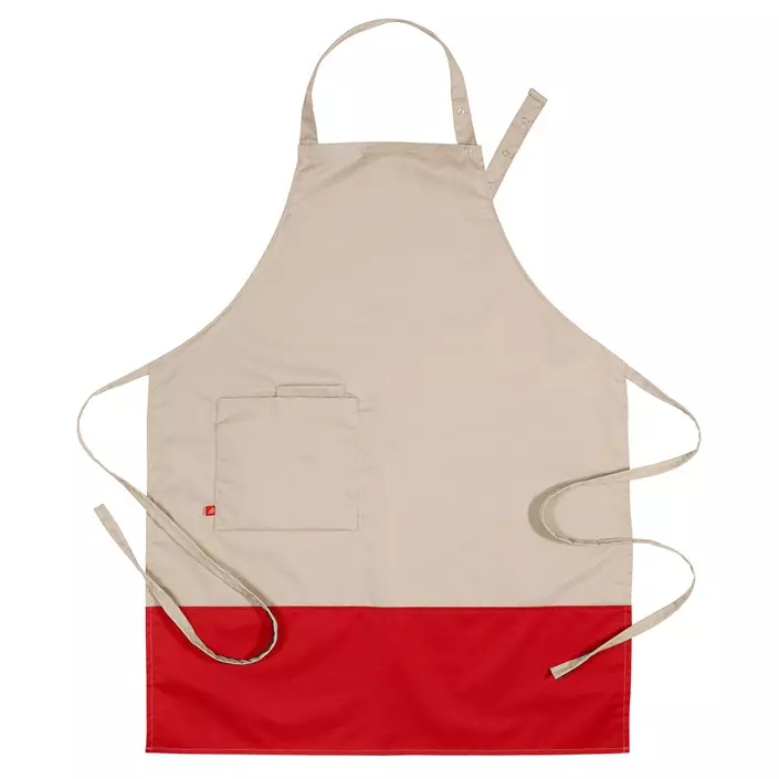 Segers 4069 bib apron, Dark Red, Dark Red, large image number 0