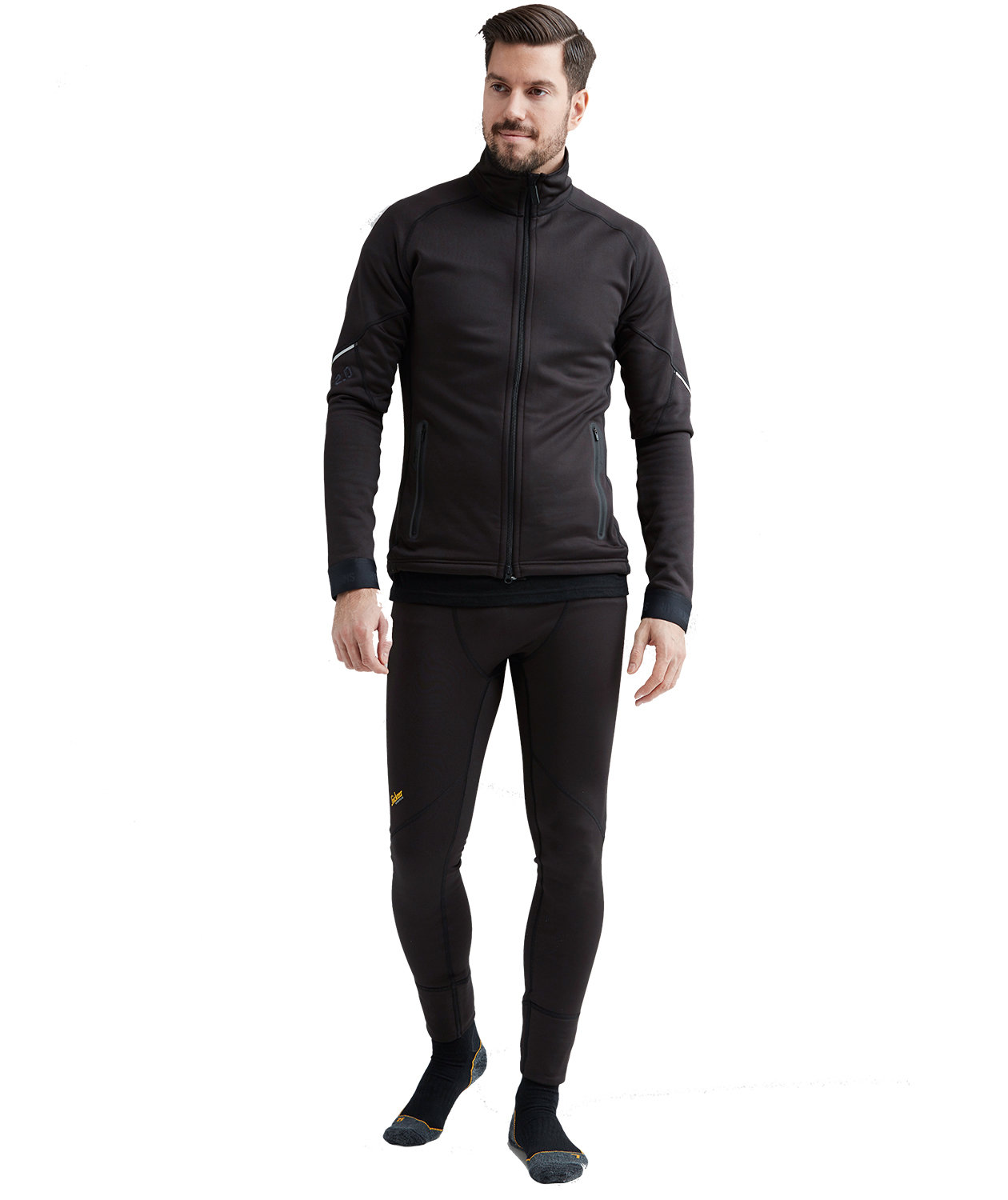 Snickers FlexiWork fleece jacket 8003, Black