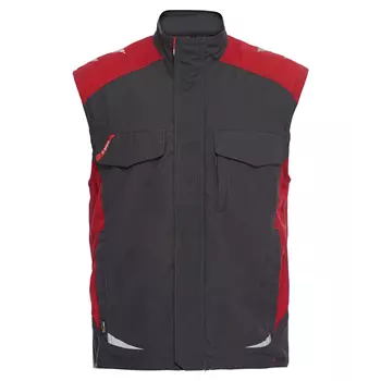 Engel Galaxy work vest, Antracit Grey/Tomato Red