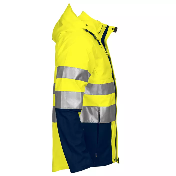 ProJob work jacket 6419, Hi-Vis yellow/marine, large image number 3