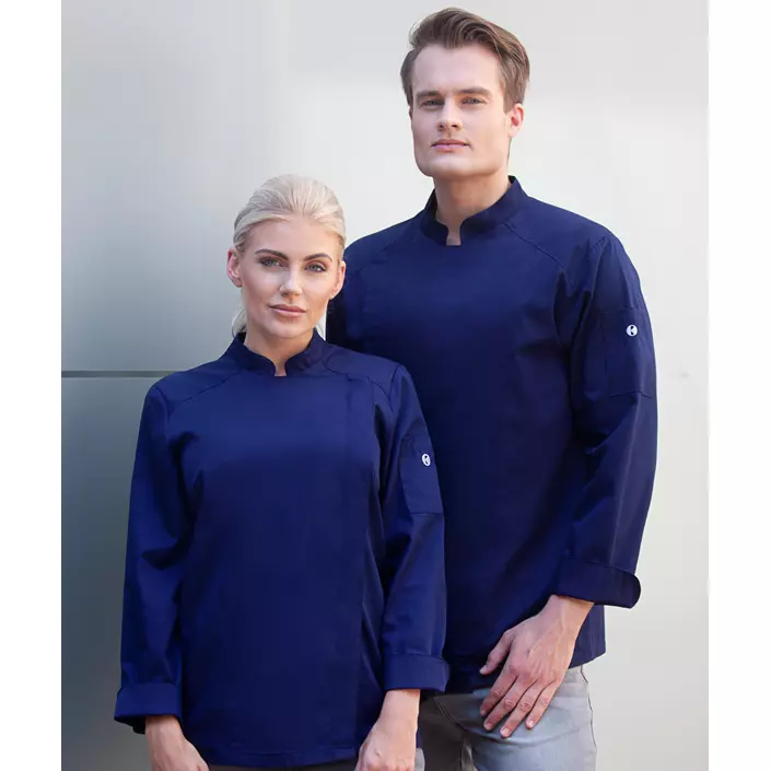 Karlowsky Naomi dame kokkejakke, Navy, large image number 2