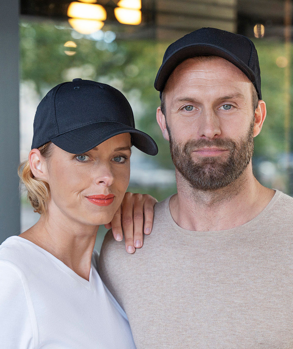 Karlowsky 5 panel stretch cap, Black, large image number 1