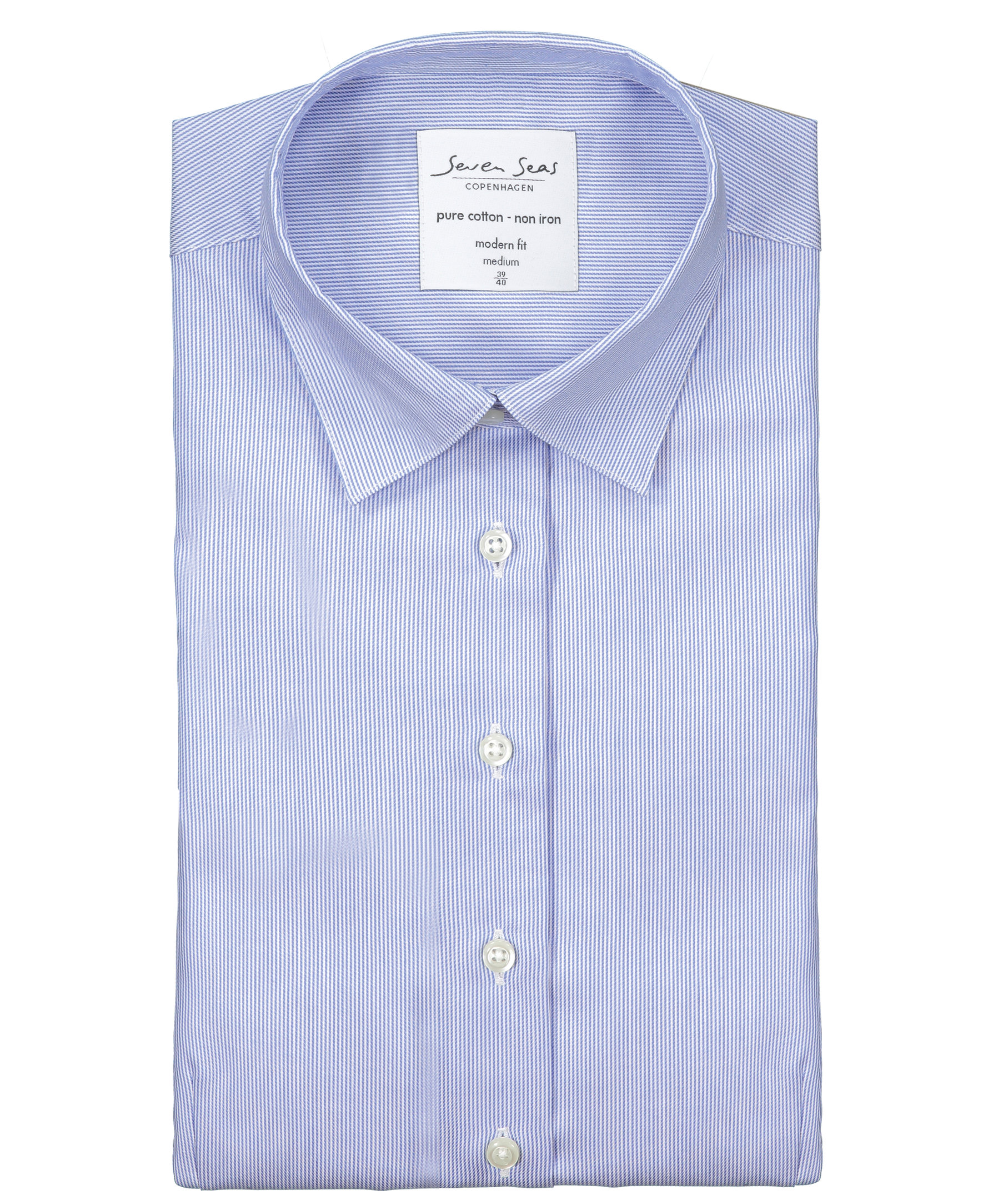 Seven Seas Fine Twill California modern fit women's shirt, Light Blue, large image number 4