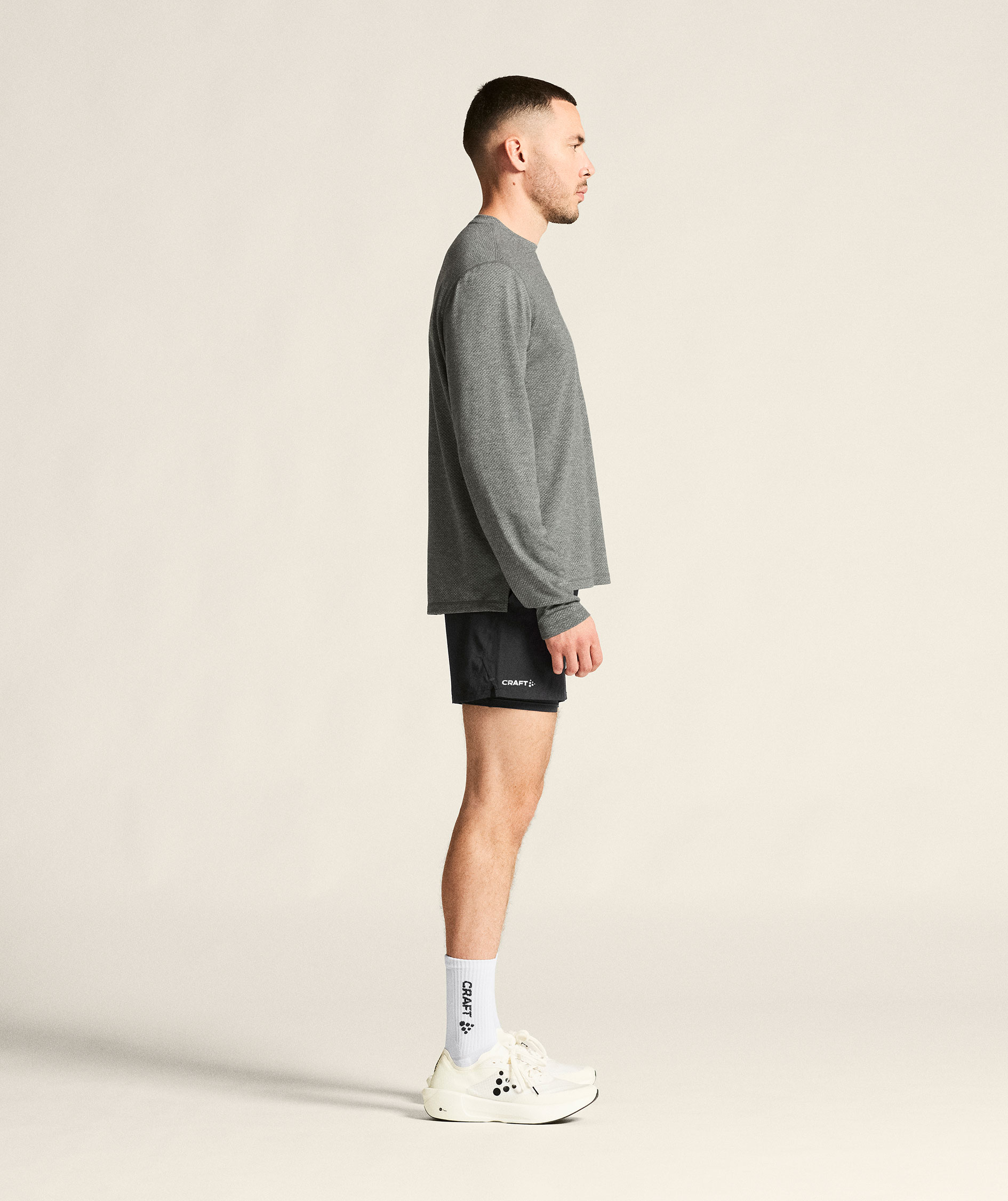 Craft Thermal Mesh baselayer sweater, Dark Grey Melange, large image number 8