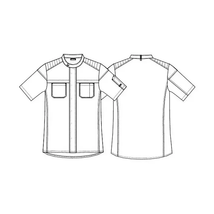 Kentaur Biker short-sleeved chefs-/server jacket, Ocean Blue, large image number 2