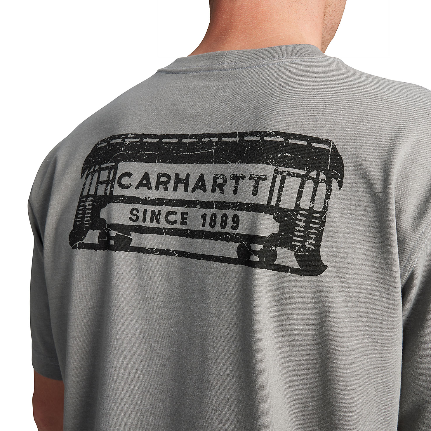 Carhartt Streetcar Graphic T-shirt, Weather Ash Heather, large image number 4