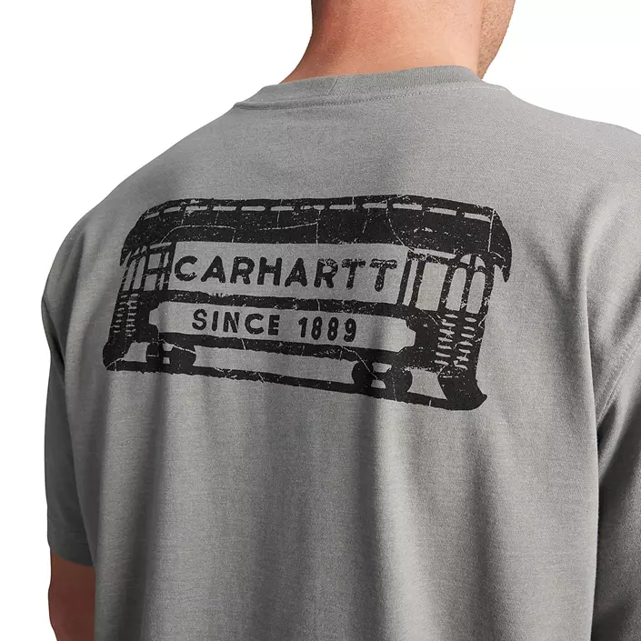 Carhartt Streetcar Graphic T-Shirt, Weather Ash Heather, large image number 4