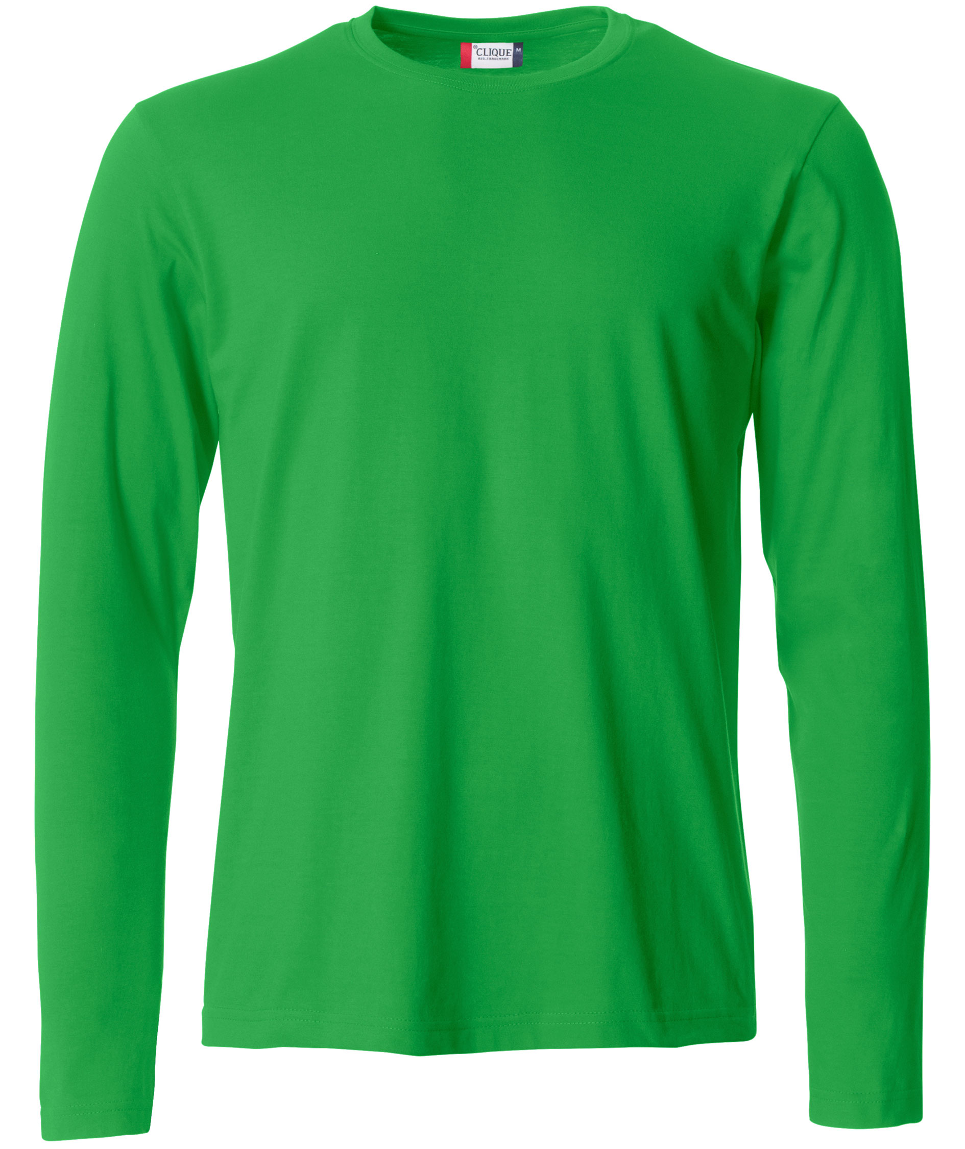 Clique Basic-T long-sleeved t-shirt, Apple green, Apple green, swatch