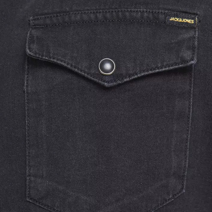Jack & Jones JJESHERIDAN Plus Size shirt, Black Denim, large image number 2
