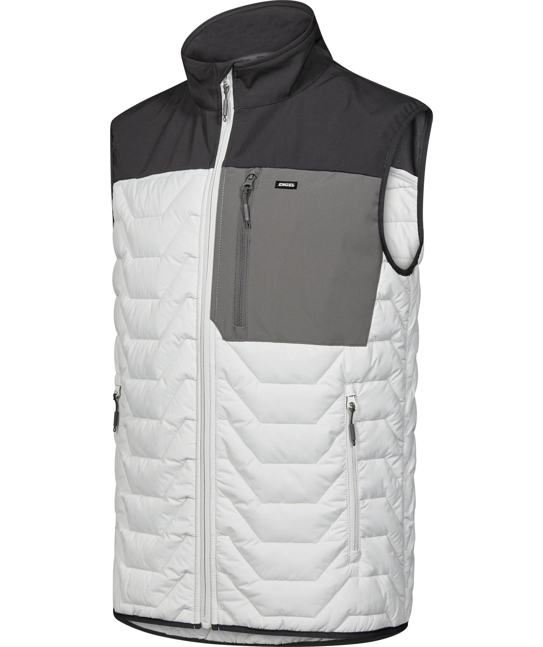Engel Entire vatteret vest, Bone White/Anthracite Grey, large image number 5