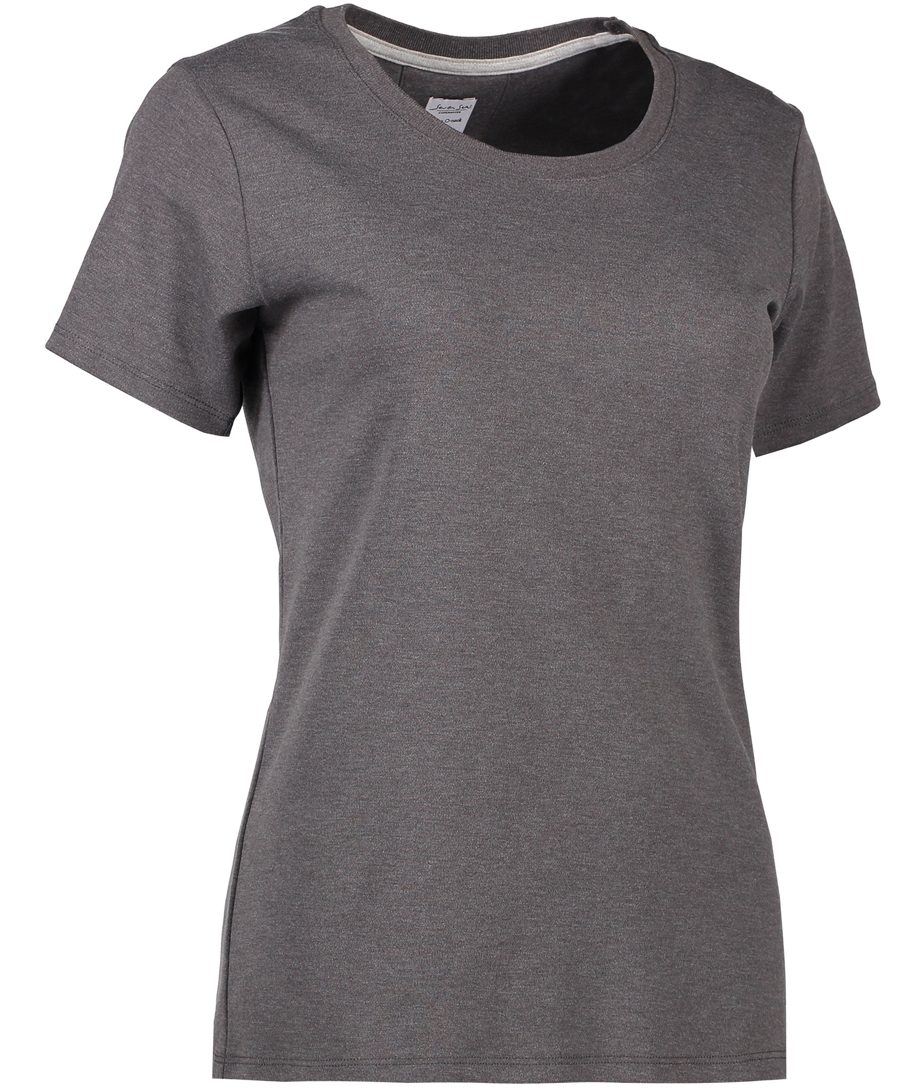 Seven Seas T-shirt med rund hals dam, Dark Grey Melange, large image number 2
