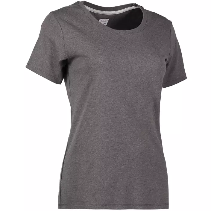 Seven Seas dame T-skjorte med rund hals, Dark Grey Melange, large image number 2