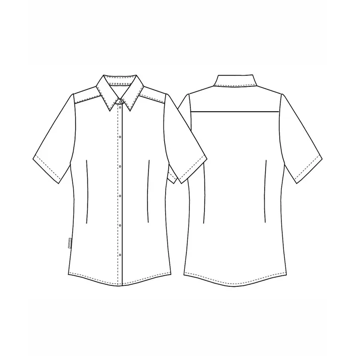 Kentaur modern fit short-sleeved women's shirt, White, large image number 1