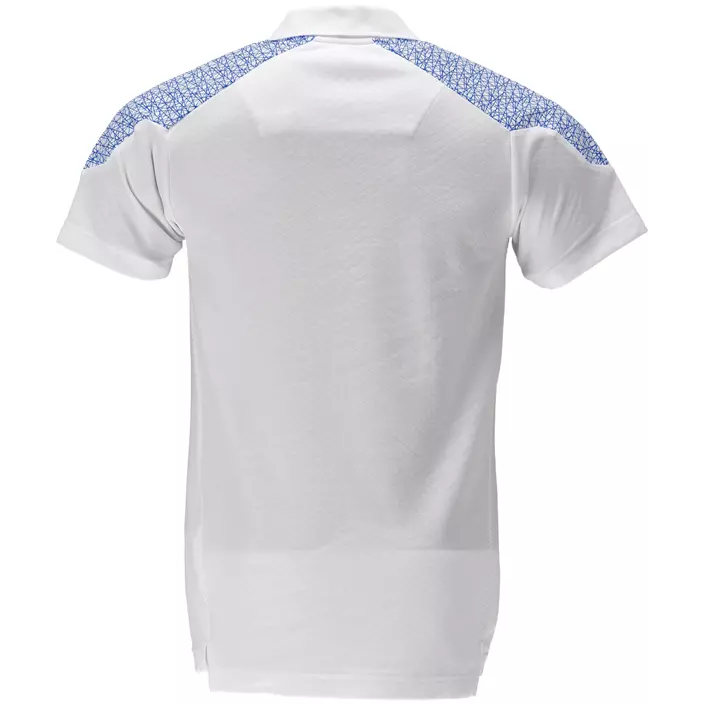 Mascot Food & Care HACCP-godkjent polo T-skjorte, Hvit/asurblå, large image number 1