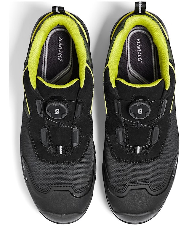 Bl&aring;kl&auml;der Storm safety shoes S3, Black/Hi-Vis Yellow, large image number 2