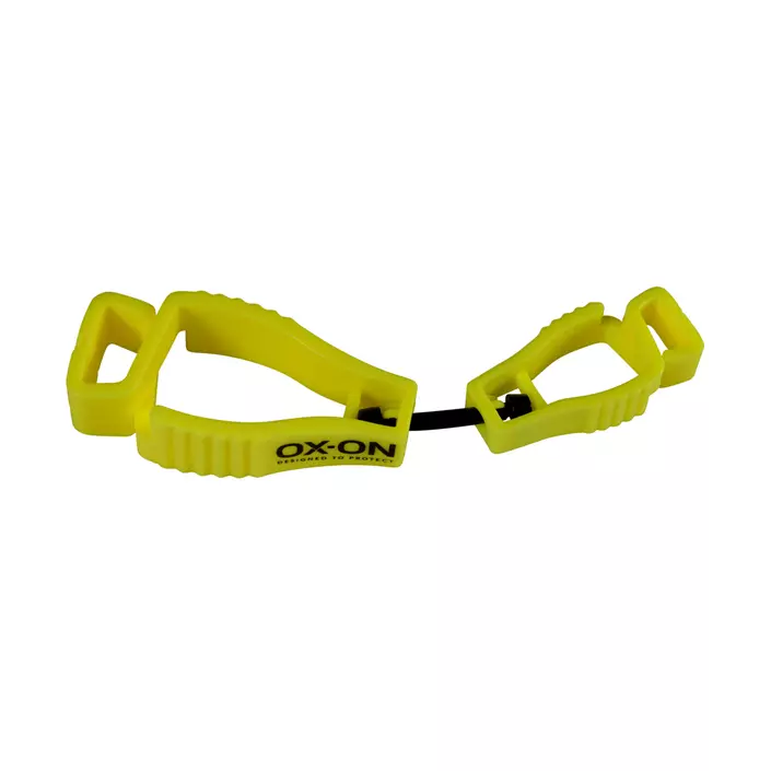 OX-ON Glove clip, Yellow, Yellow, large image number 0