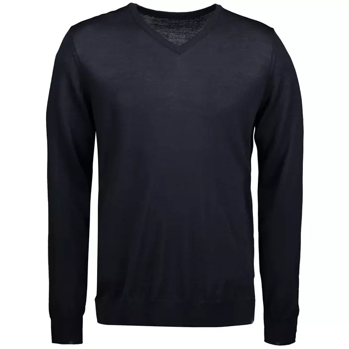 ID Classic knitted pullover with merino wool, Navy, large image number 0