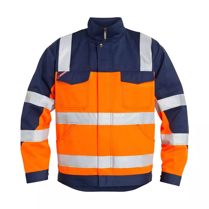 Engel Light work jacket, Hi-vis Orange/Marine, large image number 0