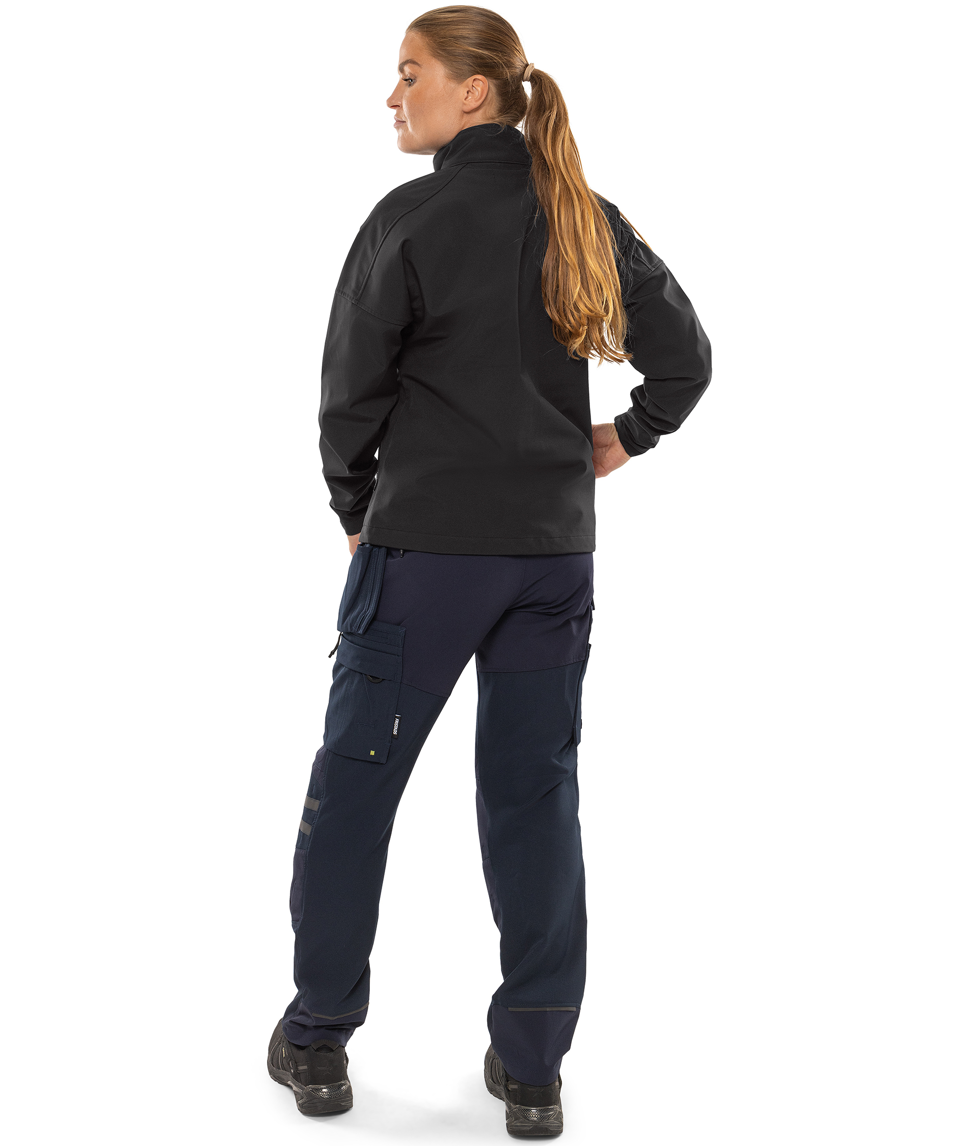 Fristads dame softshelljakke, Svart, large image number 3