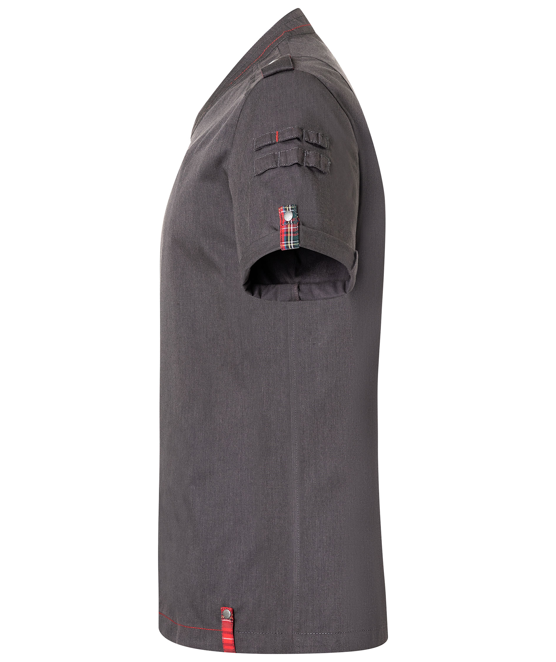 Karlowsky Denim-Style ROCK CHEF&reg; kort&auml;rmad kockjacka, Svart Denim, large image number 4