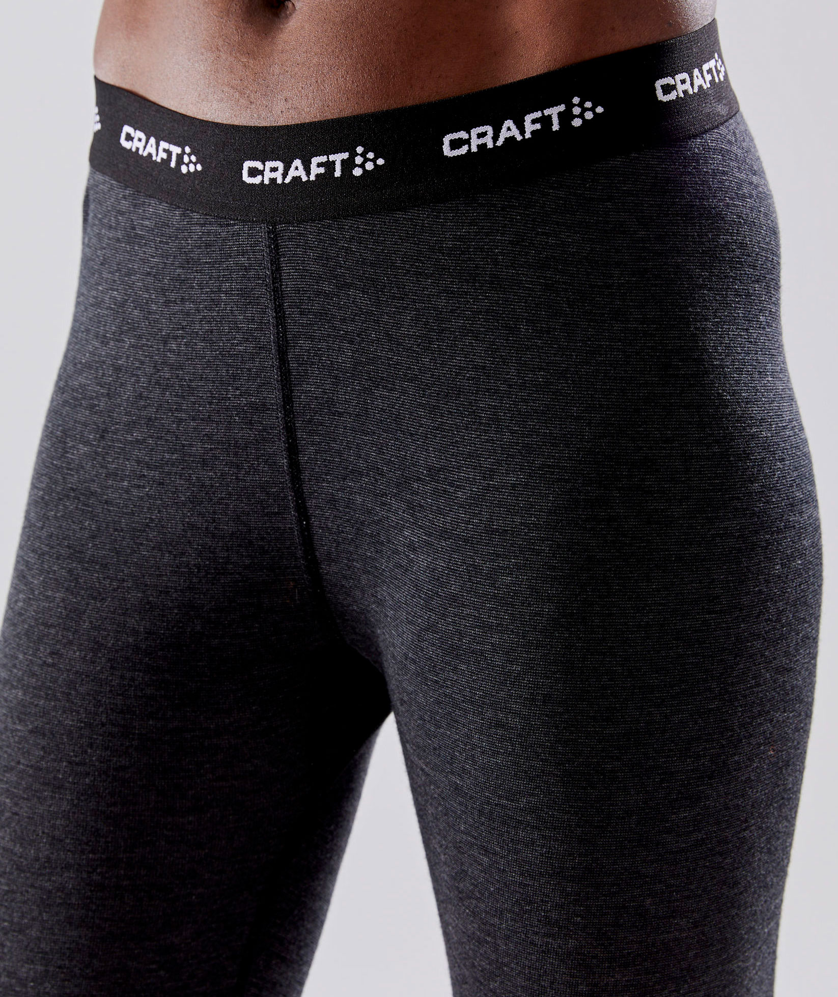 Craft Core women's baselayer set with merinowool, Black Melange, large image number 9