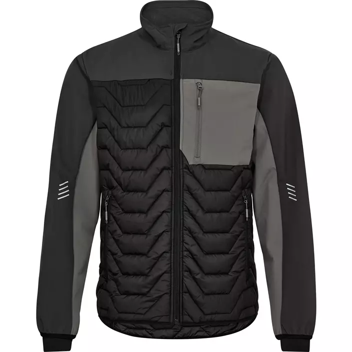 Engel Entire hybridjakke, Black/Anthracite Grey, large image number 0