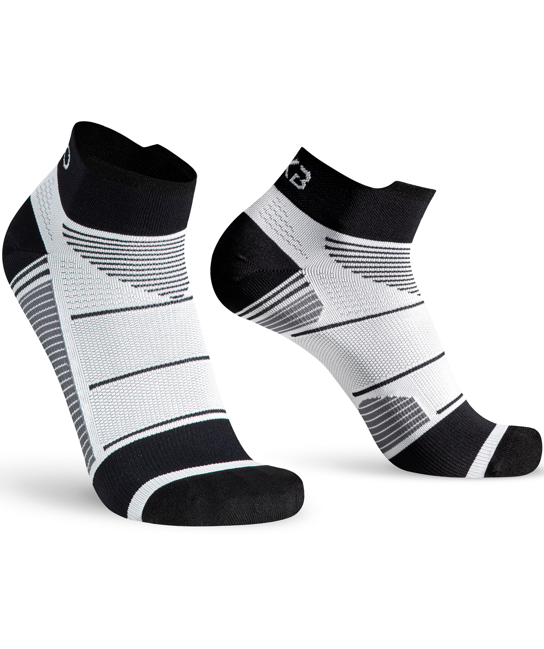 Oxyburn EvoSpeed Light ankle socks, White/black, large image number 0
