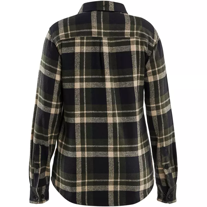 Blåkläder Striker flanellskjorta dam, Skog grön/svart, large image number 1