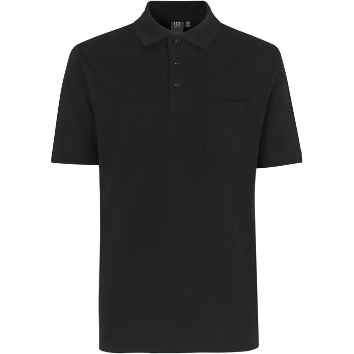 ID Klassisk Polo T-skjorte, Svart, large image number 0