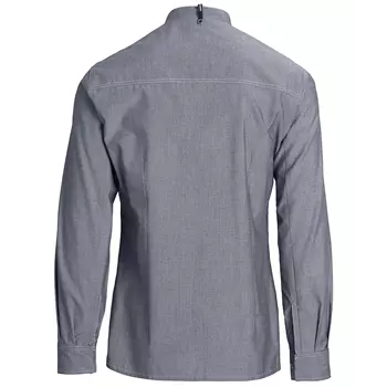 Kentaur modern fit kokke-/service skjorte, Chambray Grå