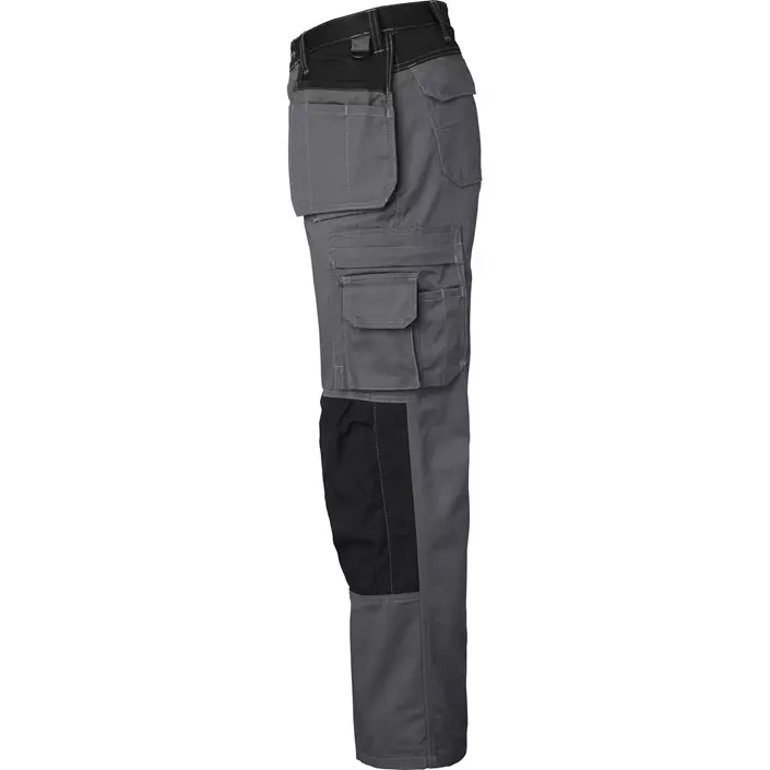 Top Swede craftsman trousers 193, Grey/Black, large image number 3