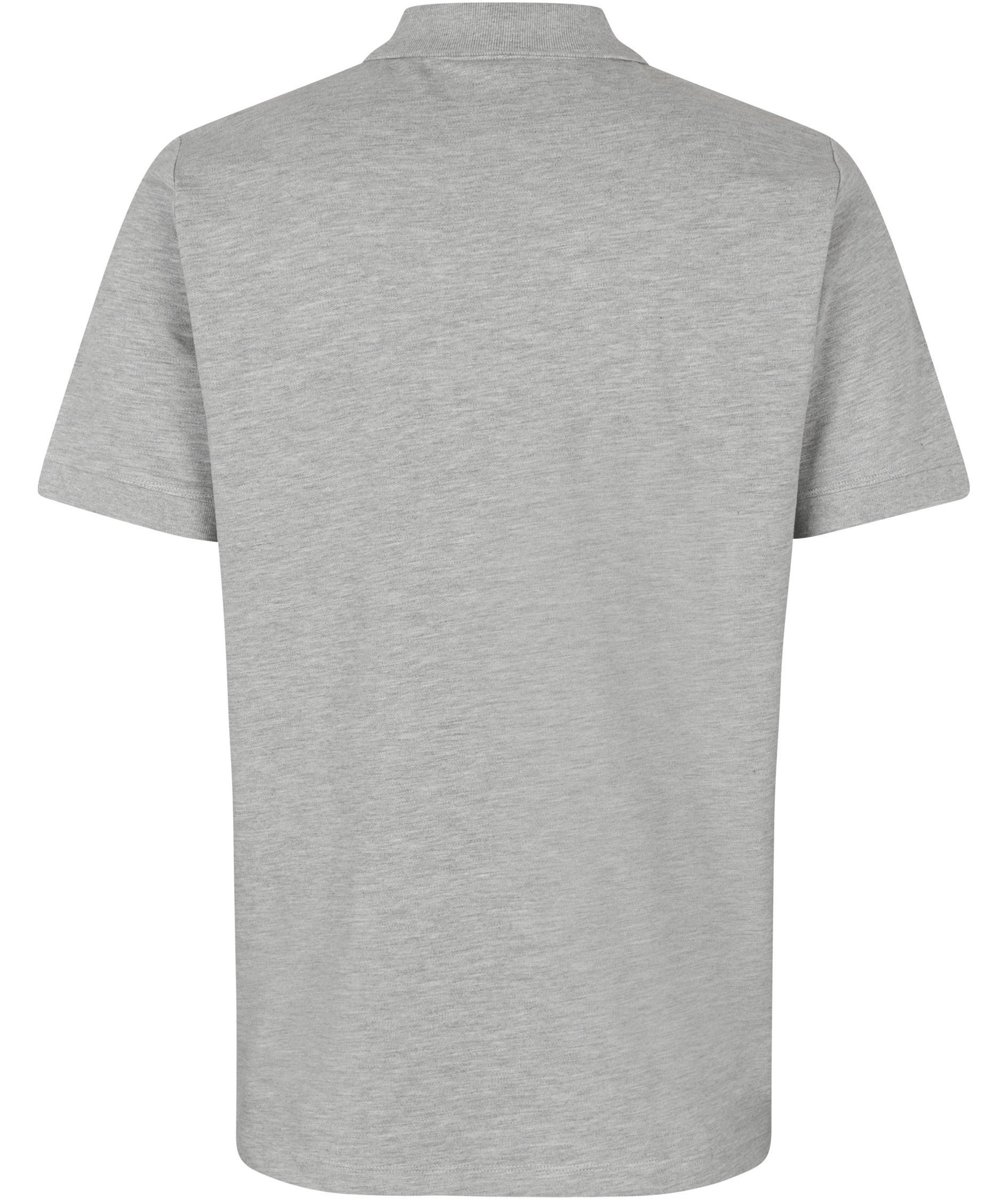 ID organic polo shirt, Light Grey Melange, large image number 1