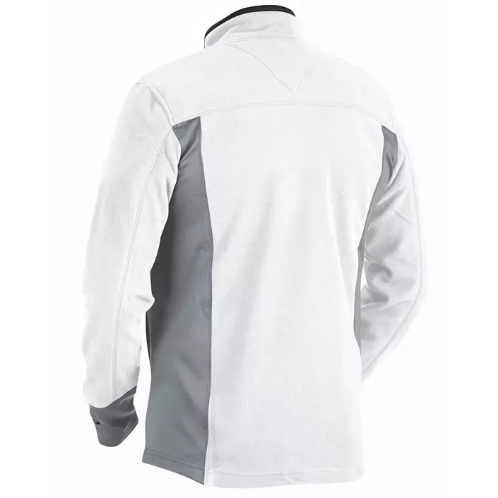 Blåkläder microfleece jacket, White/Grey, large image number 1