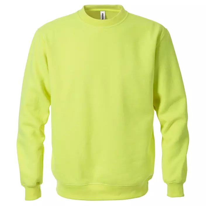 Fristads Acode klassisk collegetröja/sweatshirt, Ljusgul, large image number 0