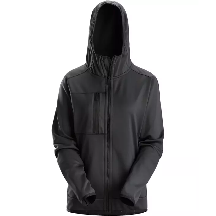 Snickers AllroundWork fleece hoodie dam 8057, Black, large image number 0