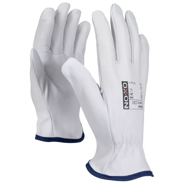 OX-ON Worker Comfort 2301 work gloves, White, large image number 1