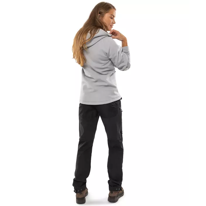 Fristads Cobalt Polartec® hoodie med dragkedja dam, Grå Melange, large image number 3